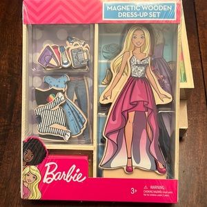 New Barbie Magnetic Wooden Dress-up set 25 pcs